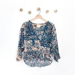 Anthropologie Maeve Gianna Wrap Top